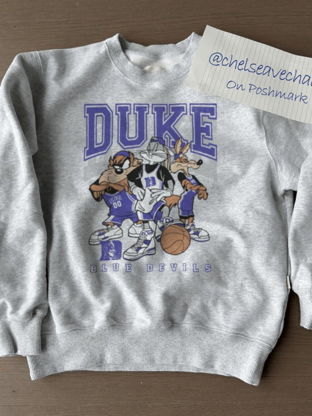 Vintage Duke Blue Devils Unisex Sweatshirt, Retro NCAA Basketball Graphic Shirt